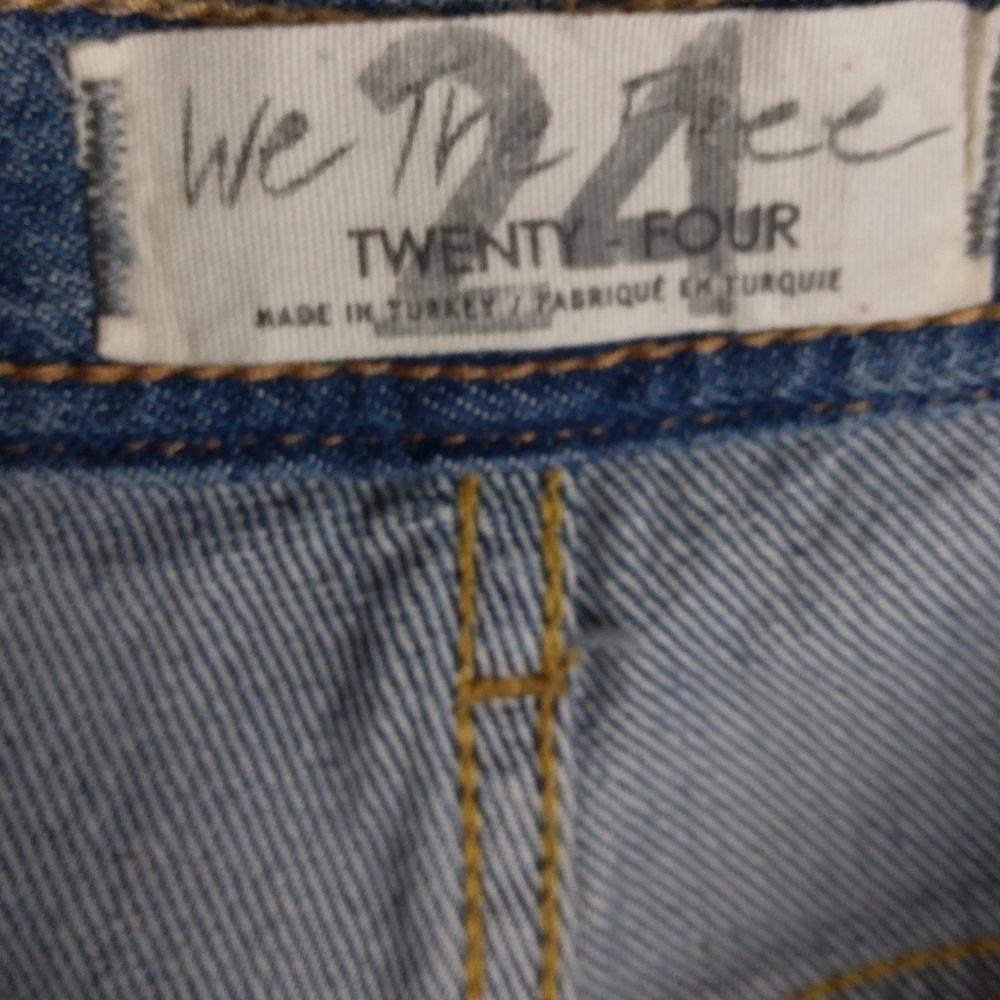 NWT Free People Maggie Mid Rise Straight Jeans Size 24 - Picture 12 of 13